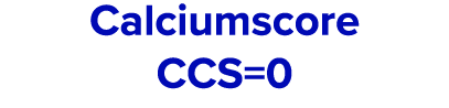 Calciumscore CCS=0 